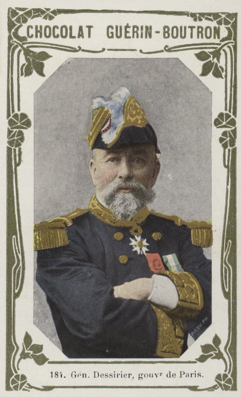General Dessirier, guvernør i Paris (farget bilde) av French School