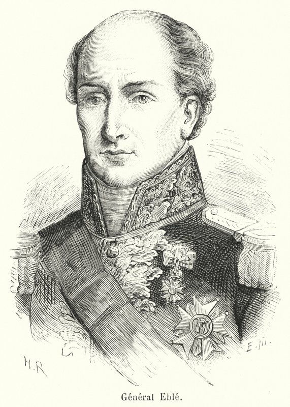 General Eble (gravering) av French School