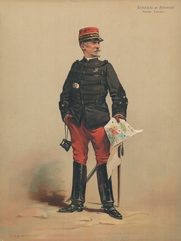 Generalmajor, kle av seg av French School
