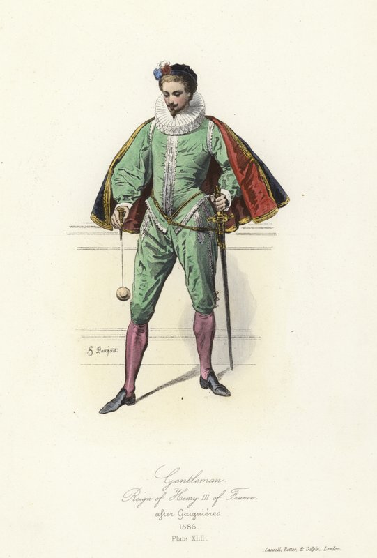 Gentleman fra Henry III av Frankrikes regjeringstid av French School