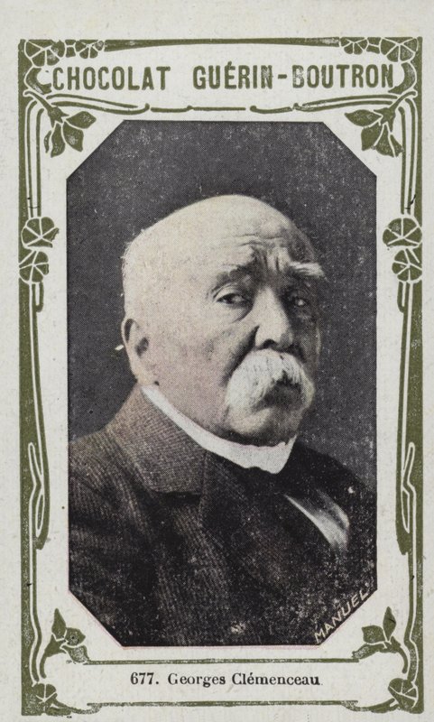 Georges Clemenceau (farget bilde) av French School