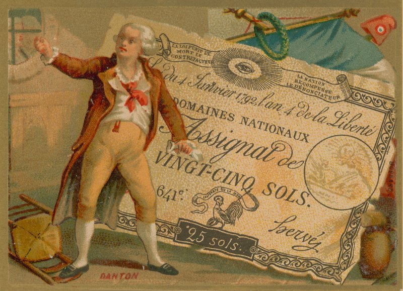 Georges Danton; Fransk revolusjonær politiker fra det jakobinske partiet av French School
