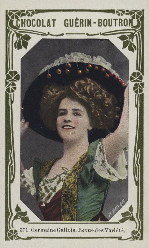 Germaine Gallois, Revue des Varietes (farget bilde) av French School