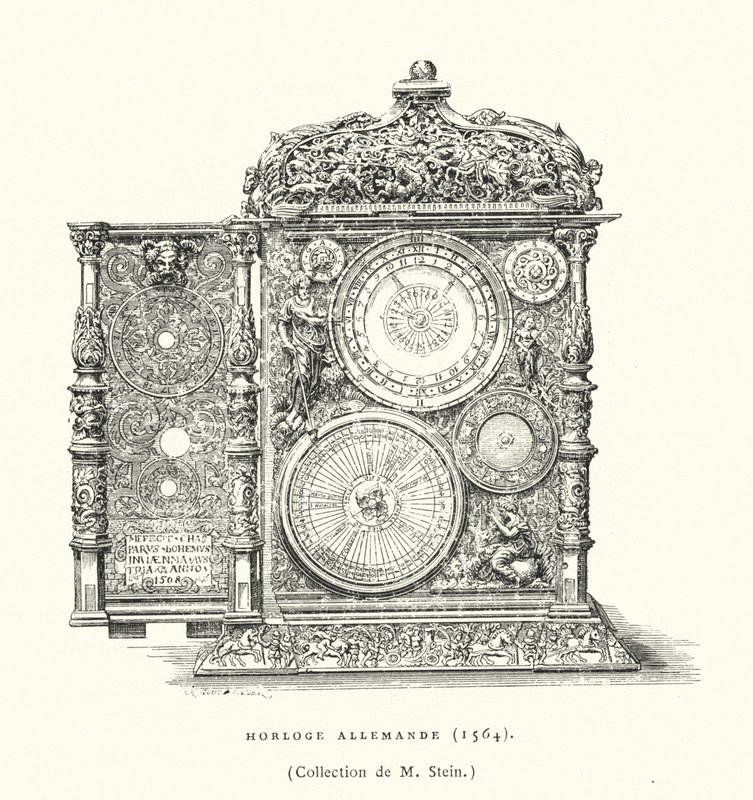 Tysk klokke, 1564 av French School