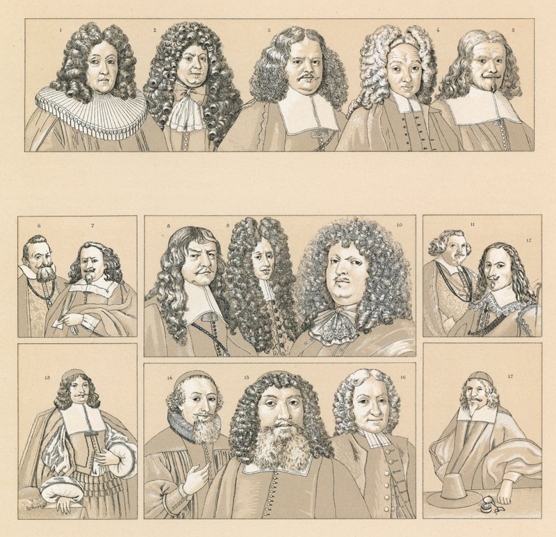 Tyskland XVII-XVIIIth Cent Costume av French School