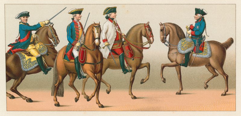 Tyskland XVIIIth Cent-kostyme av French School