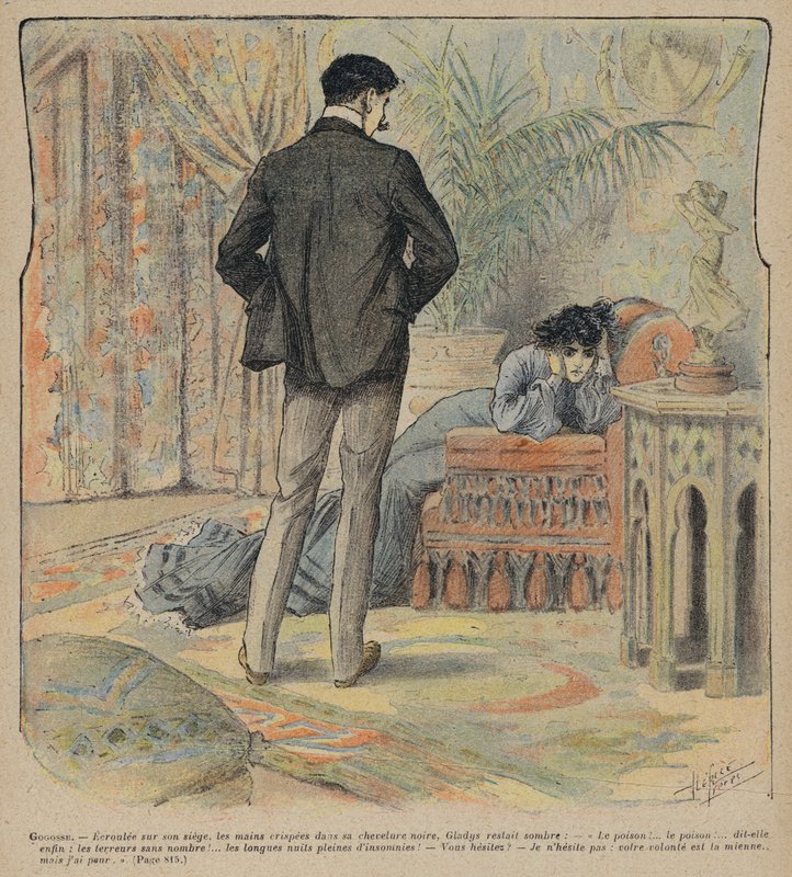 Gogosse av Max Villemer (fargelitografi) av French School
