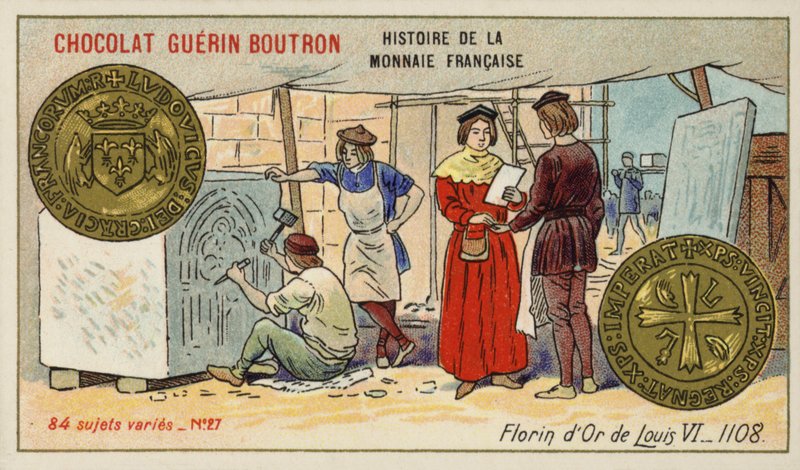 Gullflorin av Louis VI av French School