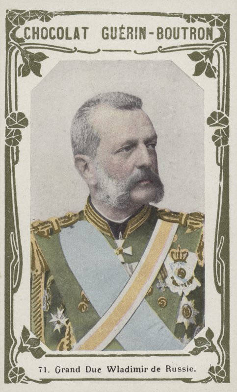 Storhertug Vladimir av Russland (farget bilde) av French School