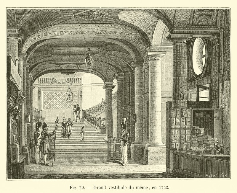 Stor vestibyle av meme, i 1723 av French School