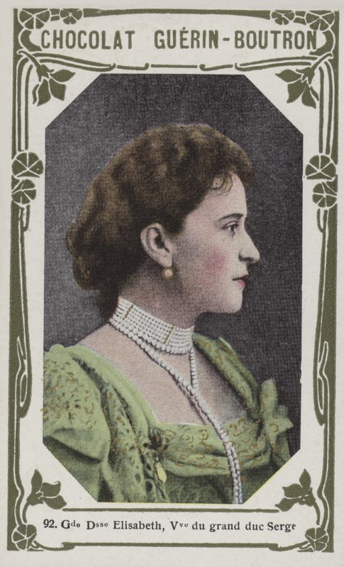 Storhertuginne Elisabeth, enke etter storhertug Serge (farget bilde) av French School