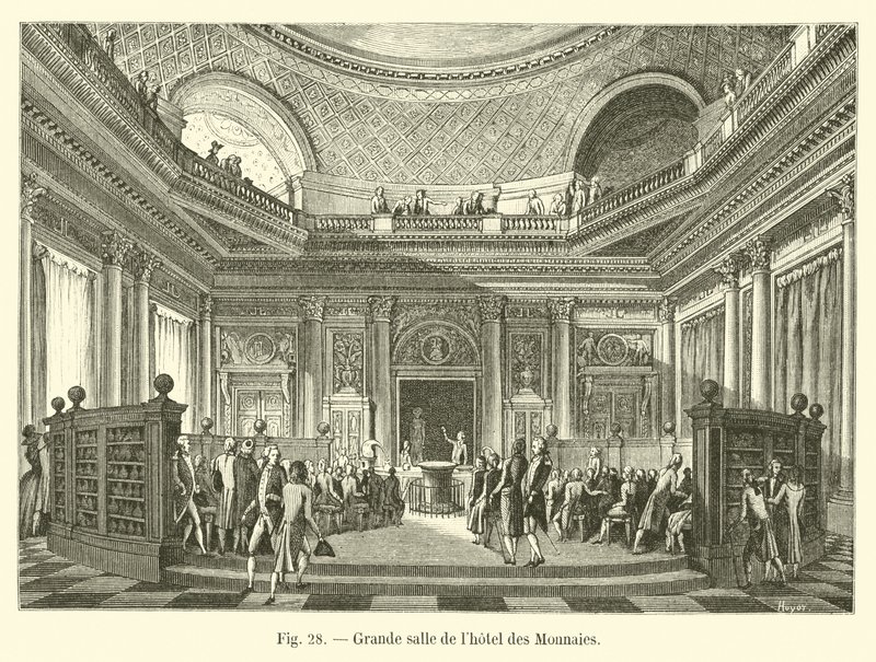 Great Hall of the Hotel des Monnaies av French School