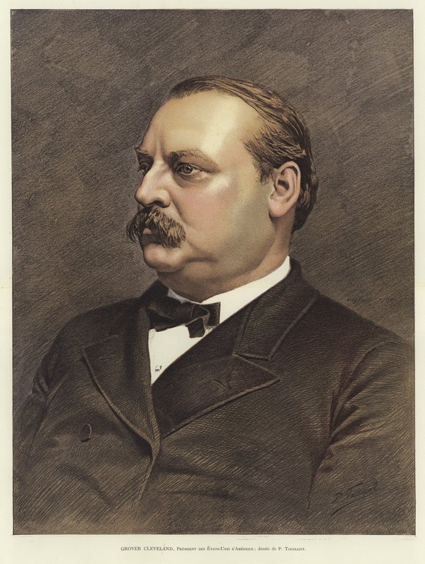 Grover Cleveland, 22. og 24. president i USA av French School