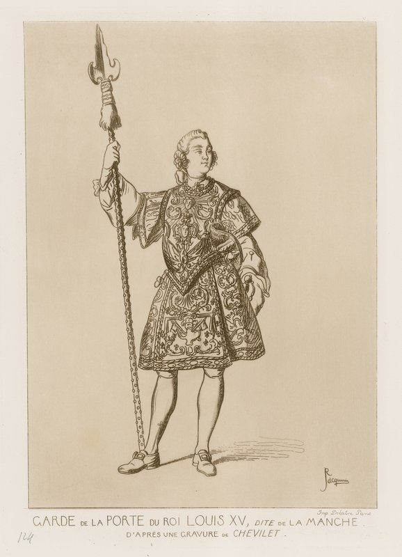 Guard of the Porte of the King Louis XV, dite la manche av French School