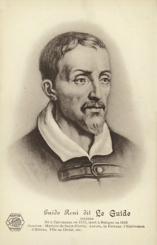 Guido Reni , italiensk maler (litho) av French School