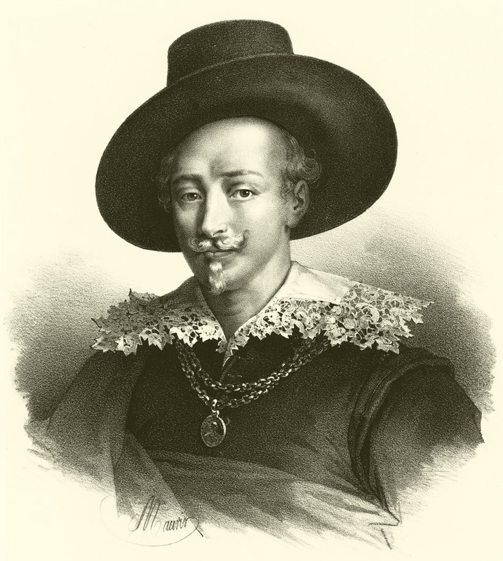 Guido Reni, portrett (gravering) av French School