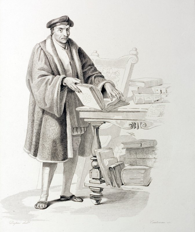 Guillaume Bude (1467–1540), fransk lærd og humanistisk filosof (gravering) av French School