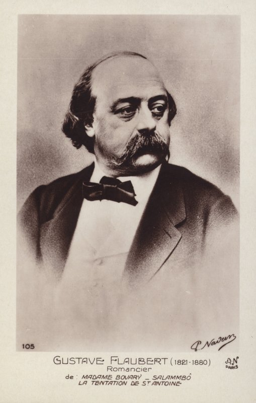 Gustave Flaubert (1820-1881), fransk forfatter av French School