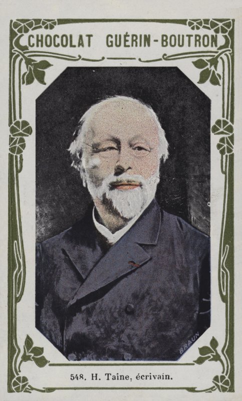 H Taine, ecrivain (farget bilde) av French School