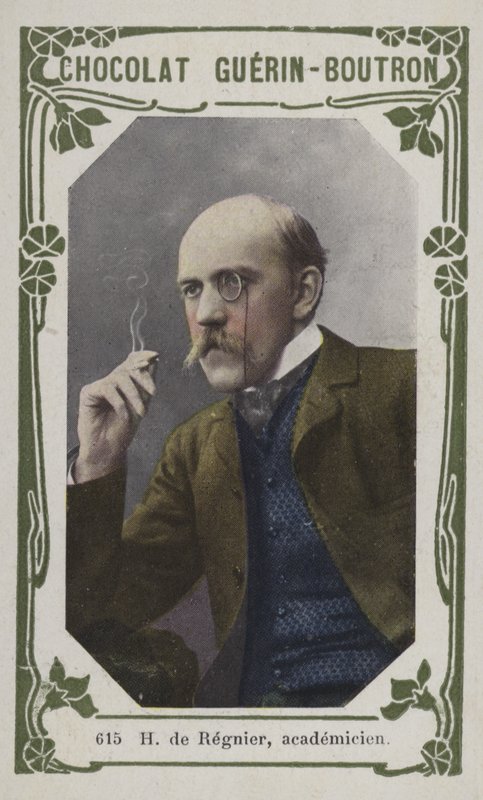 H de Regnier, academicien (farget bilde) av French School