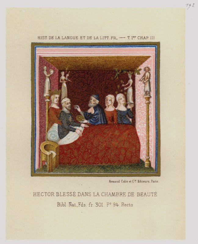 Hector Blesse In The Room Of Beauty (litho-farge) av French School
