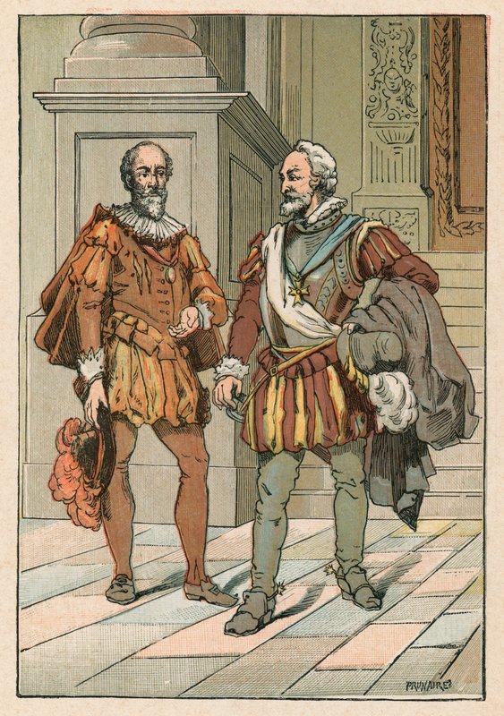 Henry IV og Sully av French School