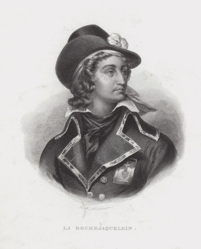 Henri de la Rochejaquelein, fransk royalistgeneral for Vendee-opprøret av French School