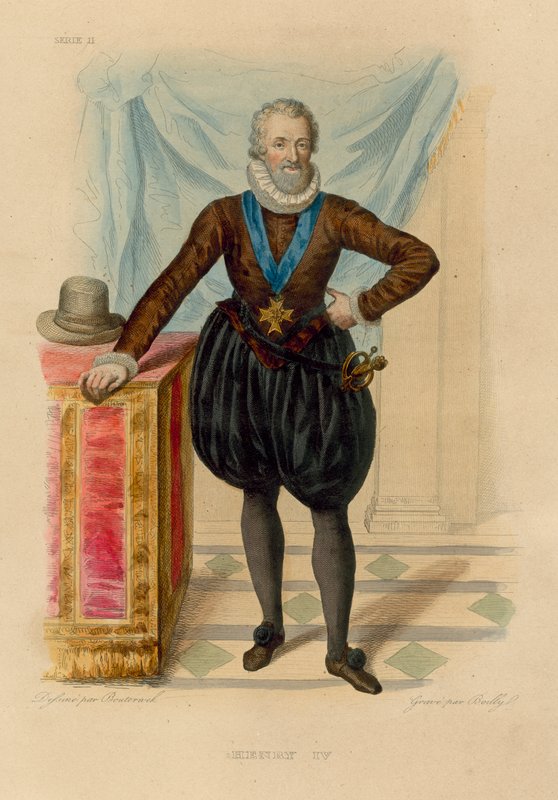 Henry IV (farget gravering) av French School