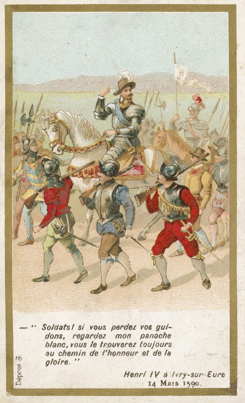 Henry IV, konge av Frankrike, Ivry-sur-Eure, 14. mars 1590 av French School
