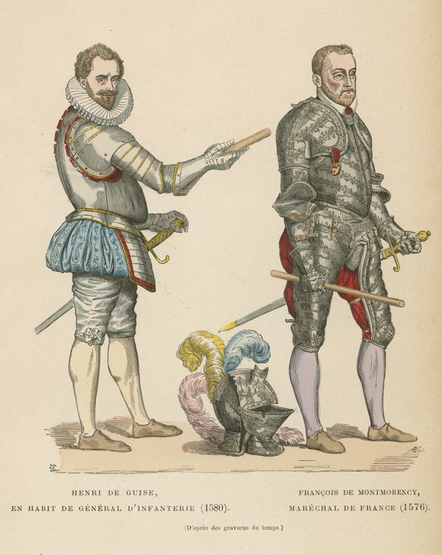 Henry I, hertugen av Guise og Francois de Montmorency, marskalk av Frankrike av French School