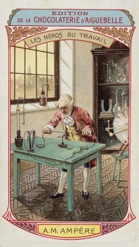 Heroes of Labor - Andre-Marie Ampere , fransk fysiker og matematiker (1775 -1836) av French School