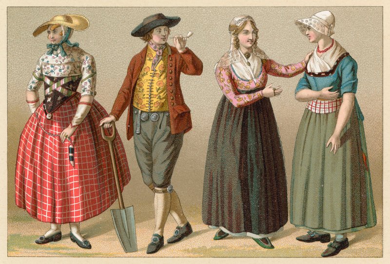 Holland kostyme av French School