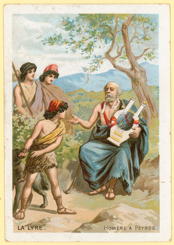 Homer spiller lyre av French School
