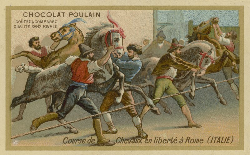 Hesteveddeløp i Roma av French School