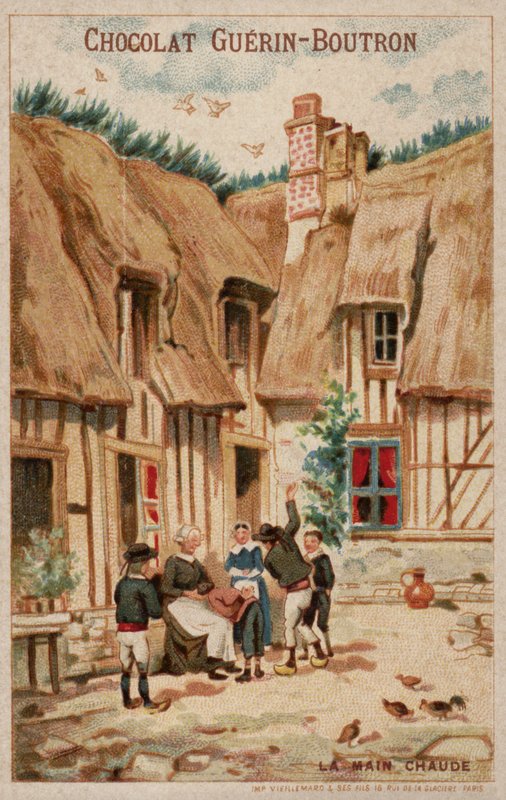 Hot hand game (chromolitho) av French School