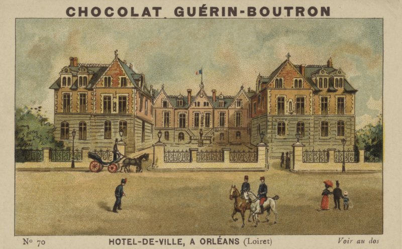 Hotel-de-Ville, i Orleans, Loiret av French School