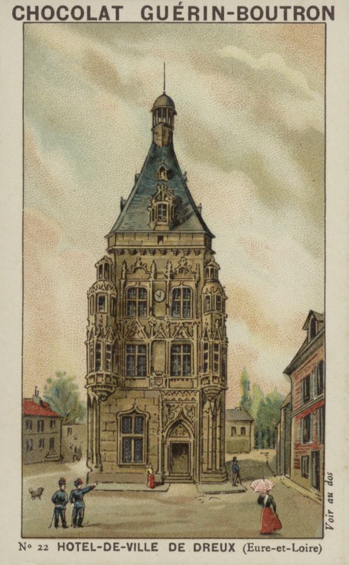 Rådhuset i Dreux, Eure-et-Loire av French School
