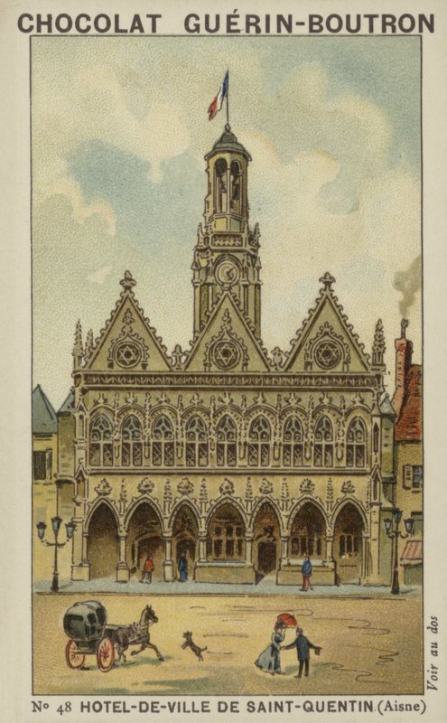 Rådhuset i Saint-Quentin, Aisne av French School