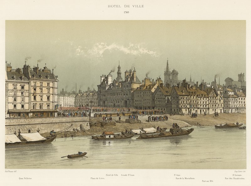 Rådhuset, 1740 av French School