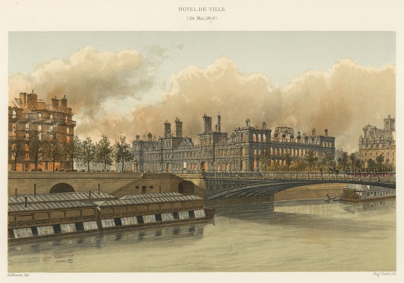 Rådhuset, 24. mai 1871 av French School