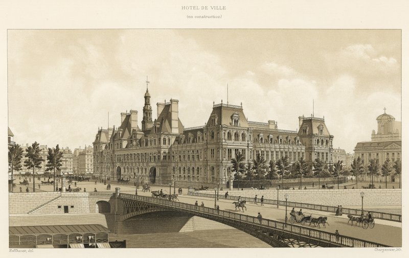 Rådhuset, under bygging av French School
