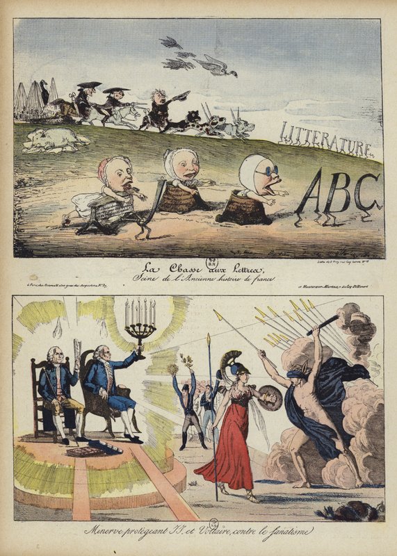 Illustrasjon for Le Rire (farge litho) av French School