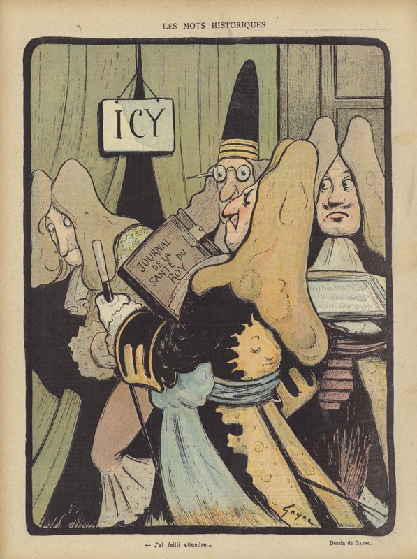 Illustrasjon for Le Rire (farge litho) av French School