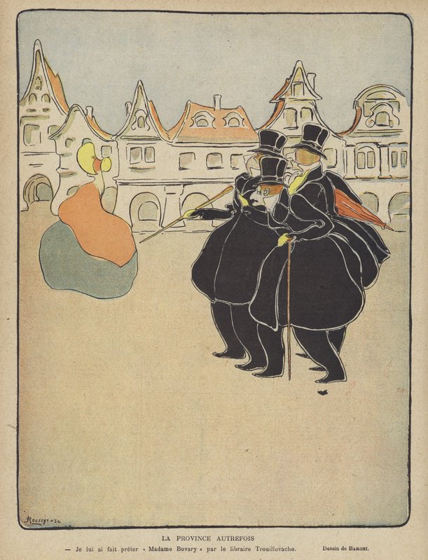 Illustrasjon for Le Rire (farge litho) av French School