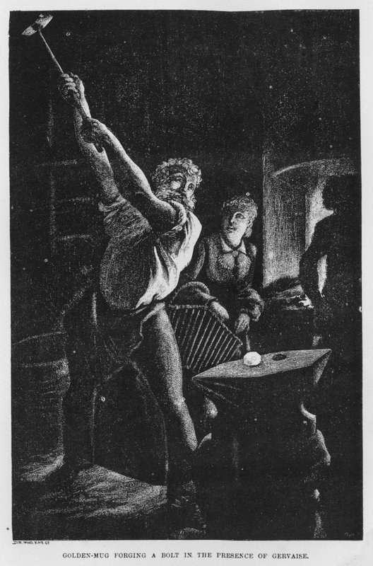 Illustrasjon for The Assommoir, A Realistic Novel, av Emile Zola (gravering) av French School