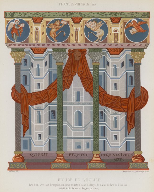 Bilde av en kirke av French School
