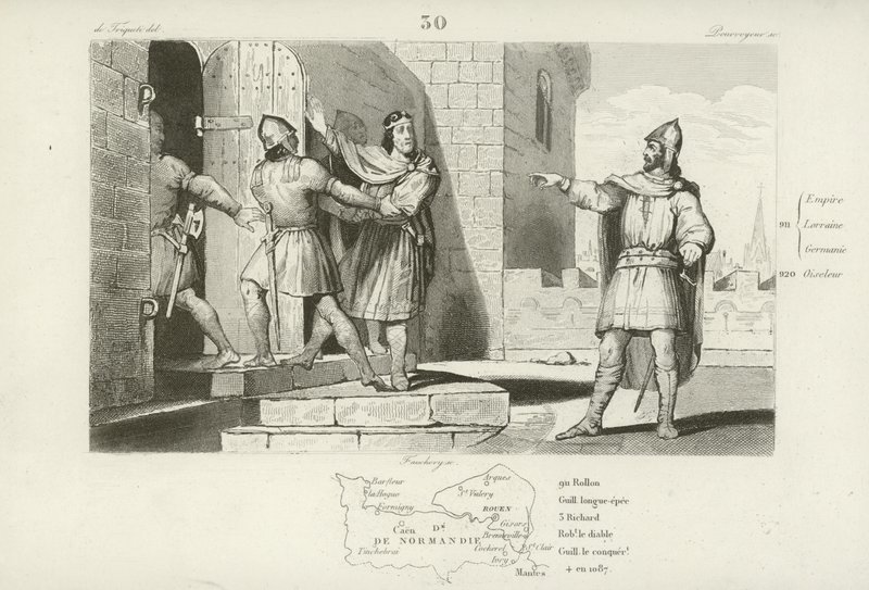 Fengsling av Karl den enkle, konge av Vest-Francia, 923 av French School