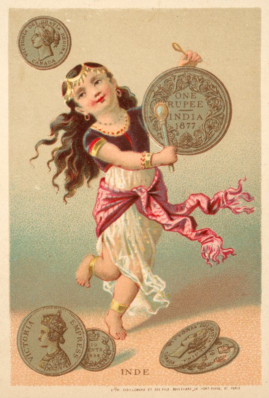 India (kromolitt) av French School