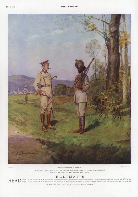 Indiske soldater i Frankrike, første verdenskrig, 1914 av French School