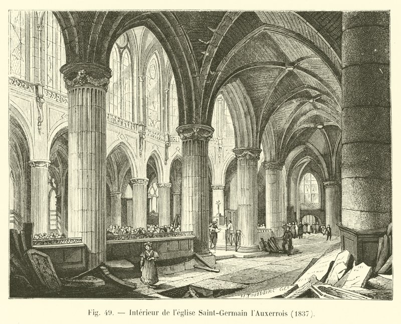 Interiør i kirken Saint-Germain l